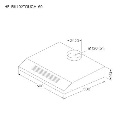 เครื่องดูดควันแบบมาตรฐาน EVE รุ่น HF-BK102TOUCH-60 ขนาด 60 เซนติเมตร สีดำ_8